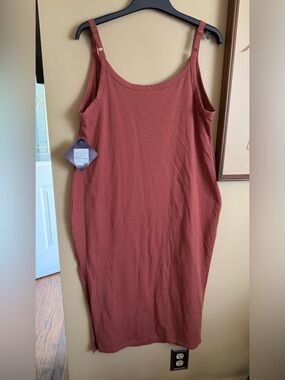Women’s Ava & Viv Midi Tank Dress Rust Red X